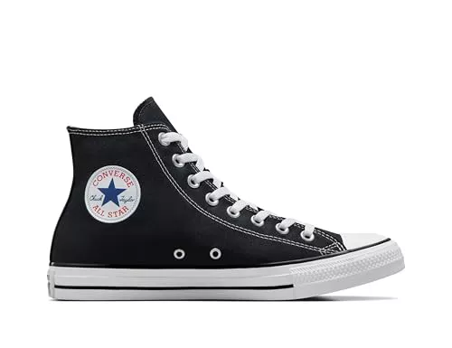 Converse All Star Hi Canvas Zapatillas Negras-UK 4.5