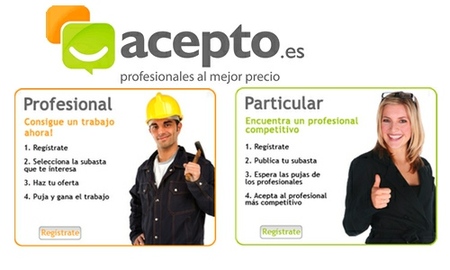 Acepto, intermediando entre clientes y profesionales