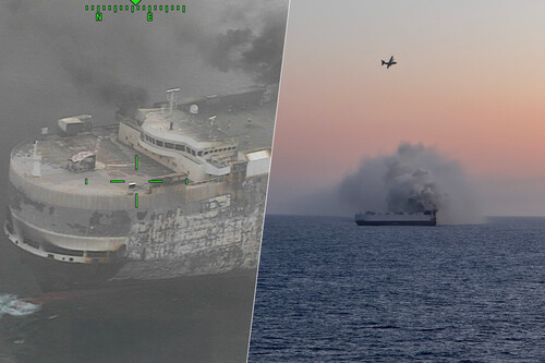 Ninguém se feriu no incêndio / Imagem: U.S. Coast Guard
