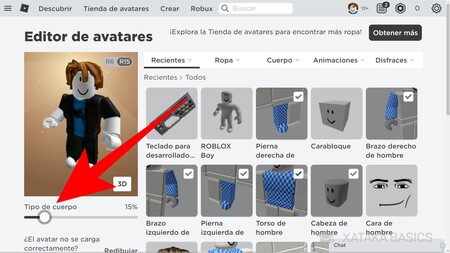 Cómo crear tu avatar en Roblox y personalizar tu personaje