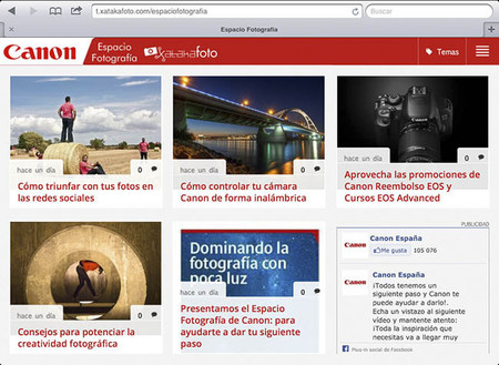 Los mejores consejos del Espacio Fotografía de Canon