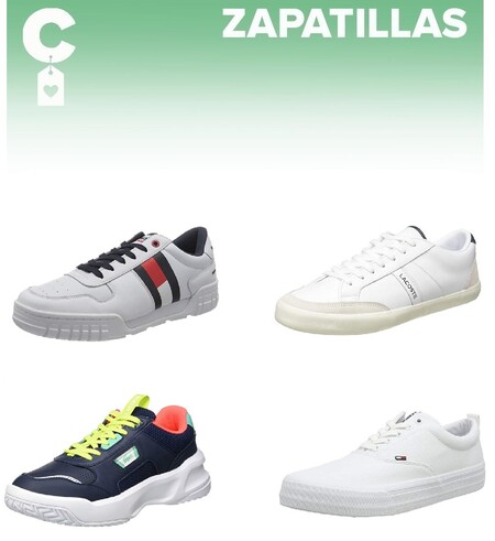 Chollos en tallas sueltas de zapatillas Tommy Hilfiger y Lacoste a la venta en Amazon