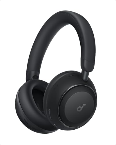Soundcore Space 2 Auriculares con Cancelación Activa de Ruido de Anker, 50H Autonomía, Audio de Gran Resolución LDAC, Conexión Dual, Llamadas Nítidas, Bluetooth 6.1, Modo Siesta, Detección de Uso