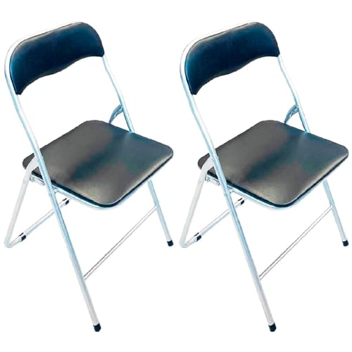 Acan Tradineur - Pack de 2 Sillas Plegables de Metal 