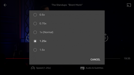 ¿Te gusta ver las series más rápido de lo normal? Netflix estaría probando esta funcionalidad en su reproductor Android