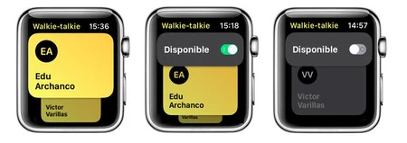 Apple Watch のトランシーバーではこのモードは利用できません
