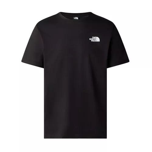 THE NORTH FACE Camiseta Redbox 87NP para Hombre de algodón Negro, Negro, M