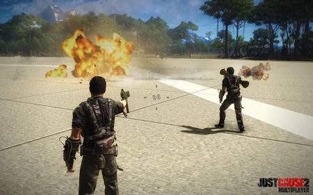 600 jugadores dándolo todo a la vez en 'Just Cause 2'. La locura