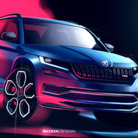 Estos dos bocetos nos muestran por primera vez la imagen del Škoda Kodiaq RS al completo