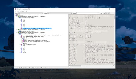 Conoce infinidad de detalles de todos los dispositivos conectados en tu PC con USBTreeView