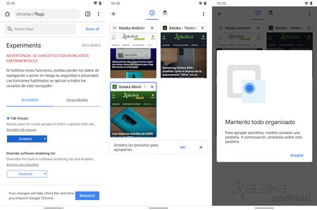 Chrome タブ グループ