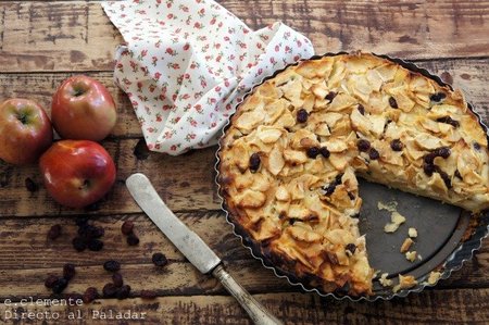 Tarta cremosa de manzana y queso. Receta