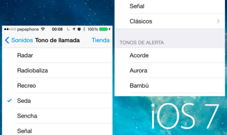 Los nuevos tonos de llamada y alerta de iOS 7