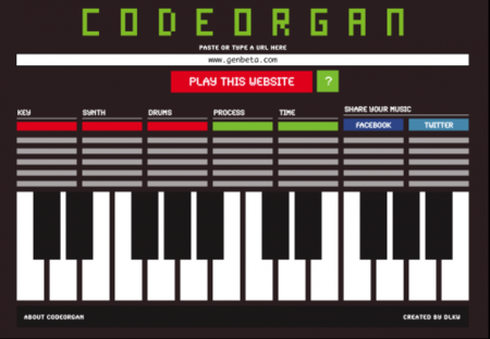 Codeorgan, convierte la web en música