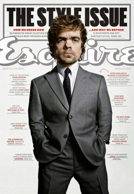 El actor Peter Dinklage, portada del número especial de estilo de 'Esquire'