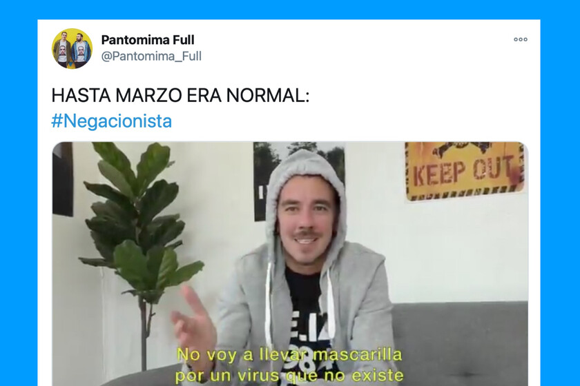 YouTube ha eliminado un vídeo de Pantomima Full en el que parodian a los negacionistas del COVID-19