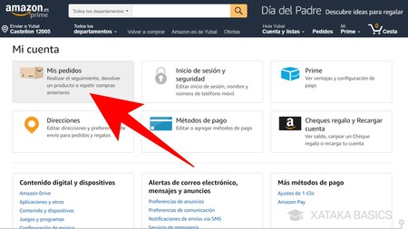 Ver pedido store de amazon