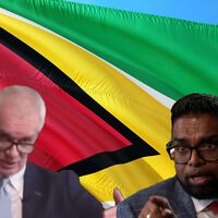 El presidente de Guyana defendiendo exportar petróleo frente al periodista de la BBC pide algo sencillo: derecho a que su país deje de ser pobre
