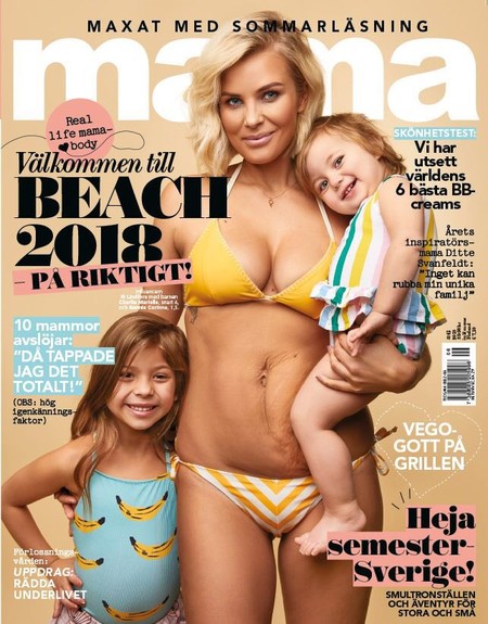 Más portadas así y menos de cuerpos perfectos una semana después de dar a luz