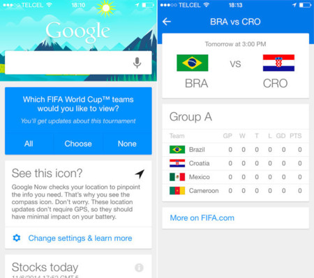 Google se suma a la fiesta del fútbol actualizando su aplicación para iOS