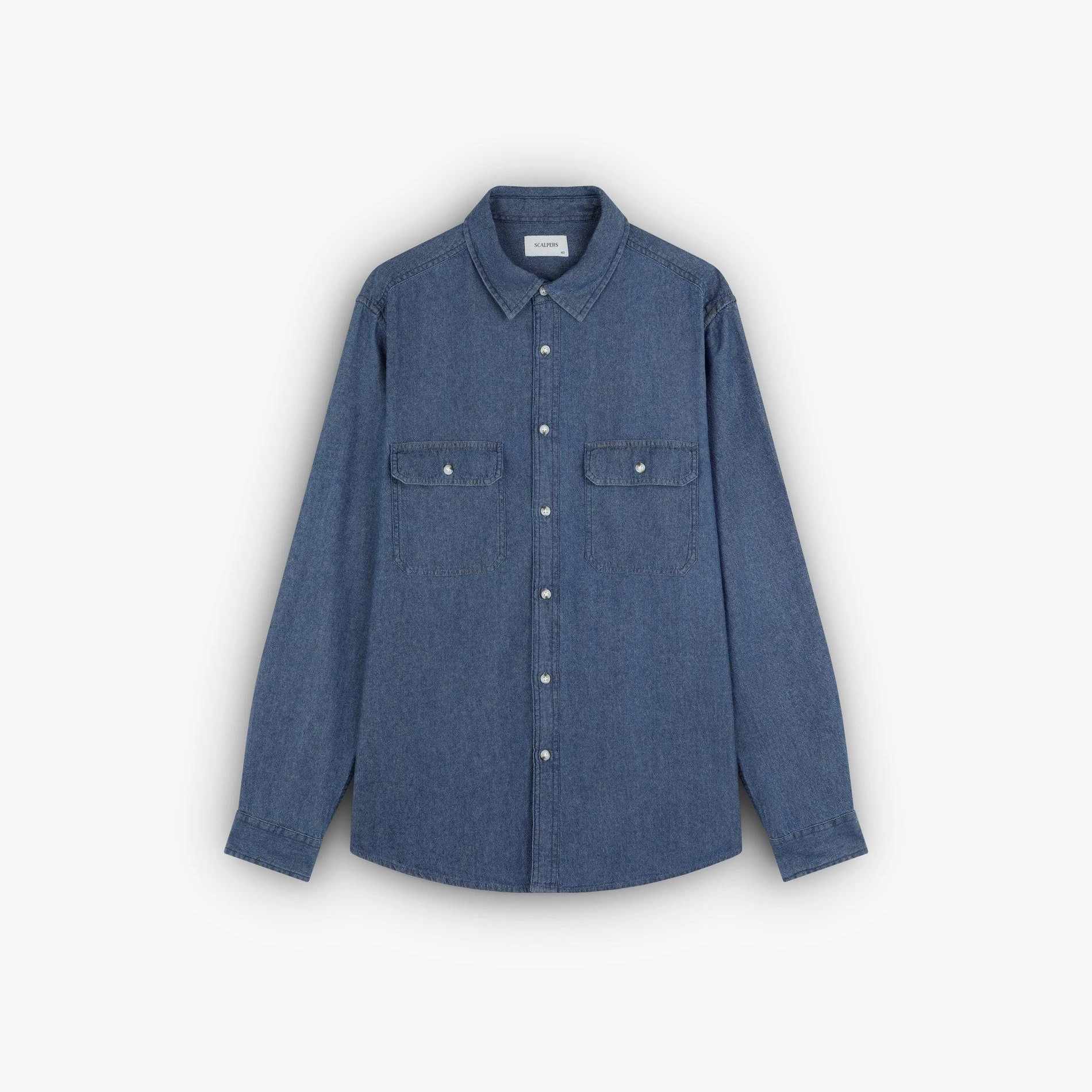 Camisa de hombre vaquera de algodón