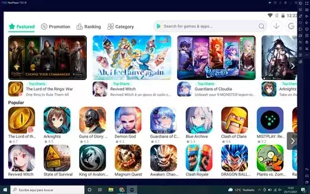 NoxPlayer は独自のアプリとゲーム ストアを提供しますが、Play ストアと Google サービスが含まれています