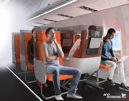 Ideas locas de los diseñadores de asientos para que las aerolíneas sean más seguras frente al Covid-19