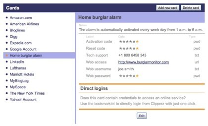 Clipperz, tus contraseñas guardadas online