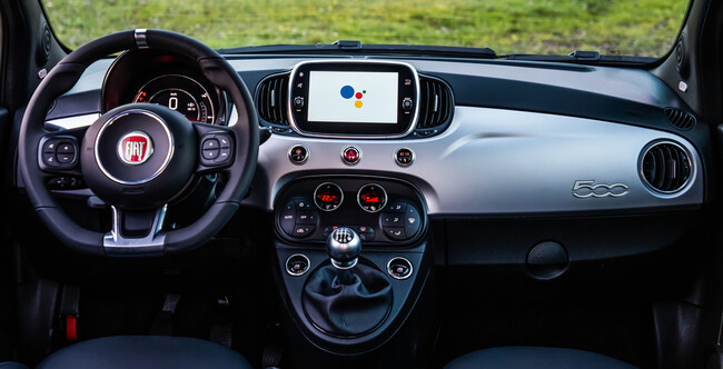Fiat 500 Hey Google
