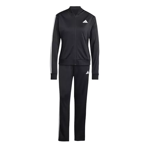 adidas Mujer Essentials 3-Stripes Track Suit, Black, S