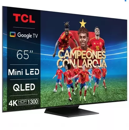 TV MiniLED 65" (165,1 cm) TCL 65C805, 4K UHD, Dolby Vision IQ, Smart TV, HDR10+,Dolby AC4, Quantum Dot