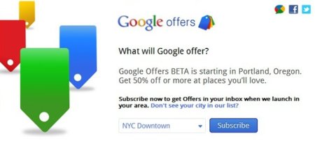Google Offers se pone en marcha en Estados Unidos