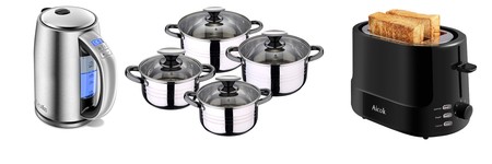 Ofertas para nuestra cocina en Amazon: tostadora Aicok, set San Ignacio y hervidor GBlife rebajados por tiempo limitado