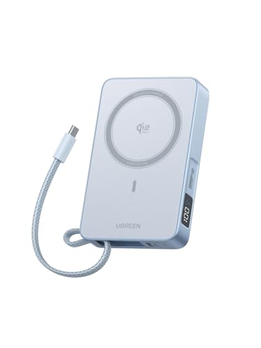 Power bank UGREEN MagFlow Qi2 de 10,000 mAh