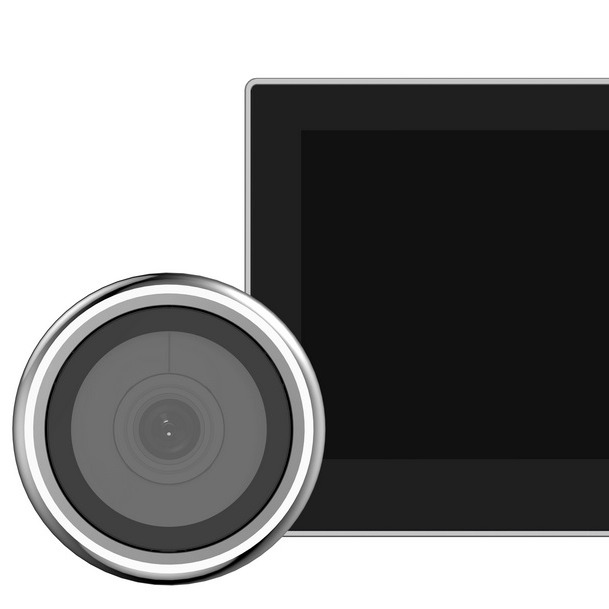 EZVIZ Mirilla digital con pantalla dorado 