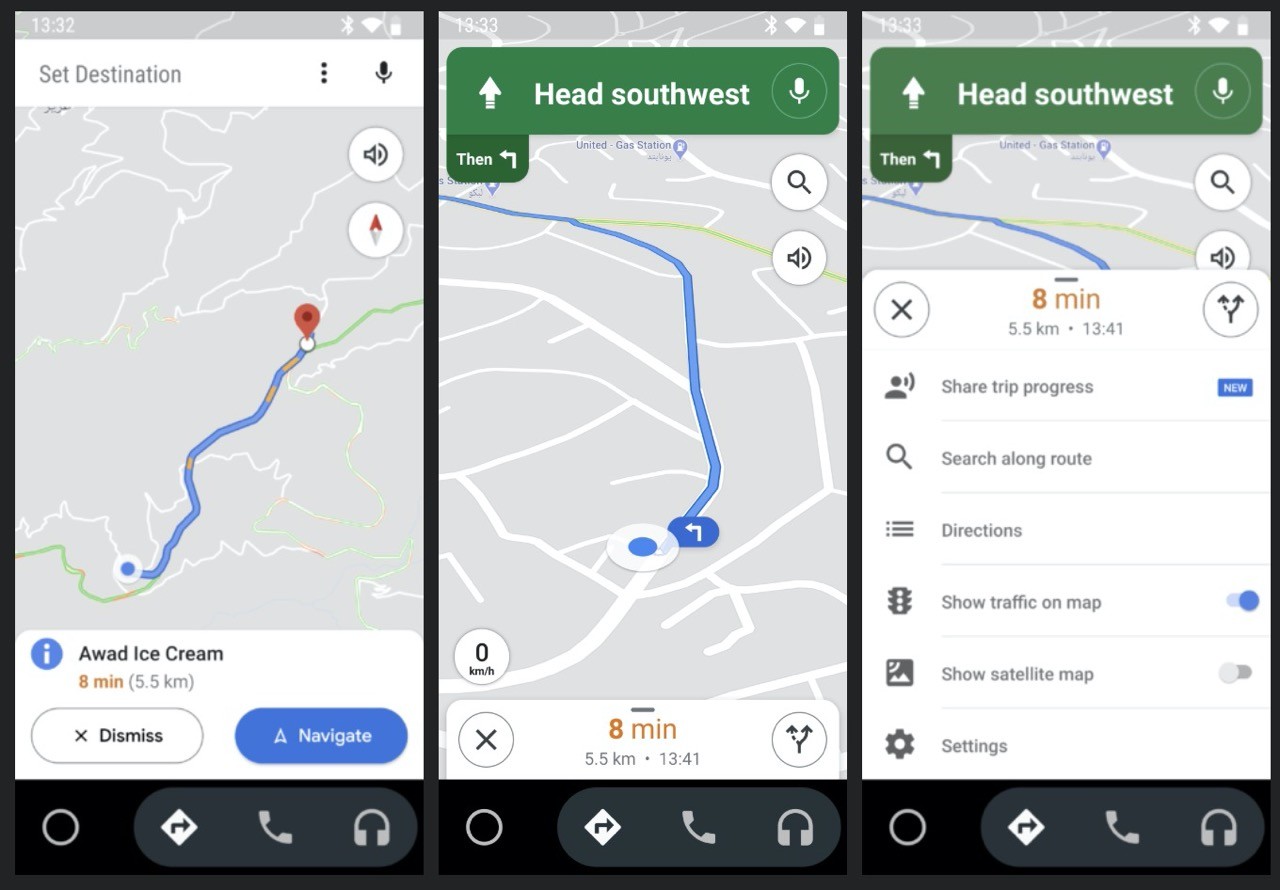 Google Maps mejora su diseño en Android Auto para móviles