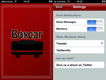 Boxcar, notificaciones push en el iPhone para Twitter