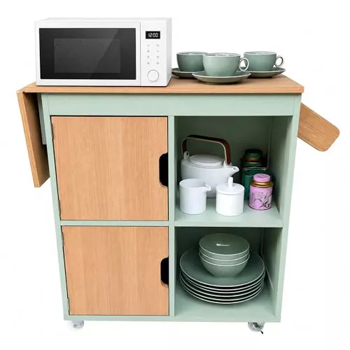 VIVEA FURNITURE Isla de Cocina con Ruedas