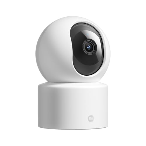 XIAOMI Smart Camera C301 - Cámara de vigilancia con resolución 2K 2304p (3MP), 360°, visión Nocturna, detección de Movimiento con IA, admite Tarjeta SD, Blanco (Versión ES)