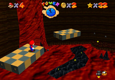 Super Mario 64: cómo conseguir la estrella Elevate Tour in the Volcano de Lethal Lava Land