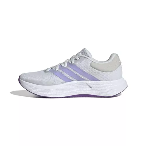 adidas Mujer TREADMOVE W Running Shoes, Crystal White/Glow Purple/Grey One, 37 1/3 EU