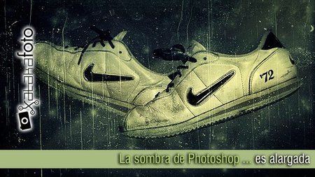 La sombra de Photoshop es alargada