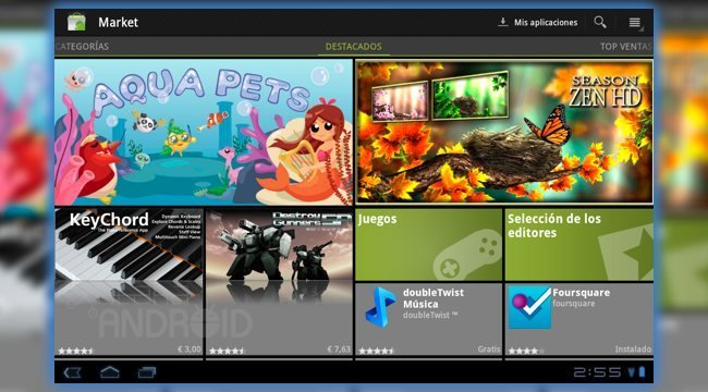 Android Market 3.1.5 para Honeycomb