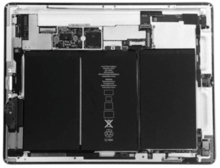 Batería y más batería: así es el interior del iPad 2