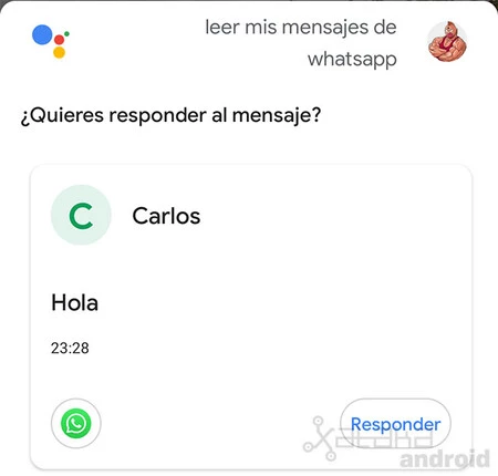 Cómo enviar y escuchar mensajes de WhatsApp con el Asistente de Google