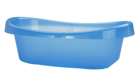 Bañerita de plástico, buena opción para cuando el bebé crece