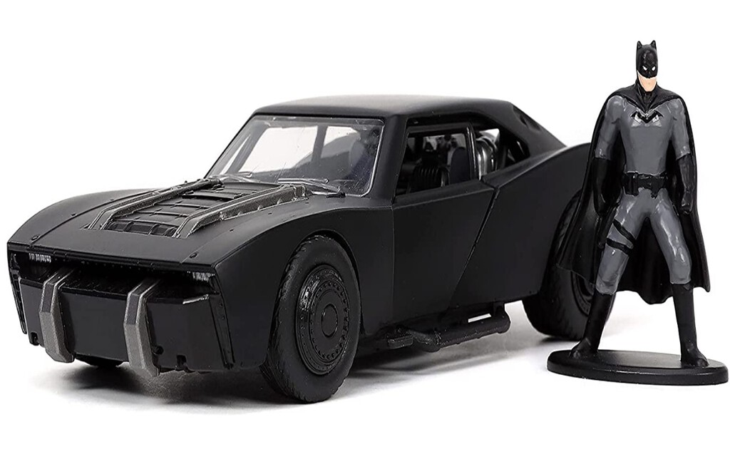 Batmóvil De La Liga De La Justicia Con Lanzamisiles Dobles – Coche De Batman De 30 Cm Con Luces Y Sonidos, Figura No Incluida