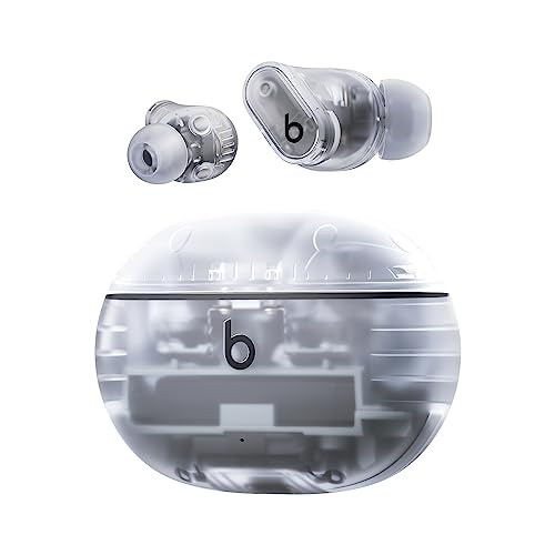 Beats Studio Buds + | Auriculares Totalmente inalámbricos con cancelación de Ruido, Mejor compatibilidad con Apple y Android, micrófono Integrado, Bluetooth, Resistencia al Sudor - Transparente