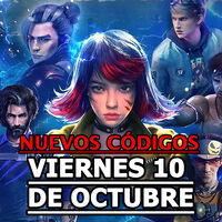 Free Fire MAX, códigos gratuitos del Viernes 10 de octubre 