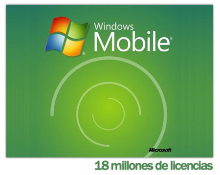 Microsoft vende 18 millones de licencias Windows Mobile